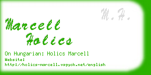 marcell holics business card
